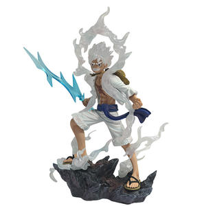 Figurine d'action japonaise, anime One Pieces, série 26cm Nika <span class=keywords><strong>Luffy</strong></span> Gear 5, figurines en mode flash d'éveil de fruits démoniaques, jouets de poupée modèle - Product Image 5