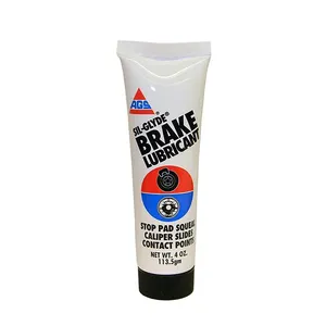 AGS SIL-Glyde 4 oz Tube Silicone Based Brake Assembly Lubricant for Eliminating Disc Brake Squeal