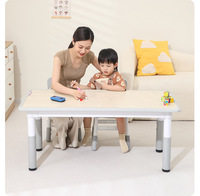 Ensemble table et chaise d'étude en bois pour enfants, réglable, pour la maternelle, la maison, l'écriture, le dessin, le graffiti, jouet d'éveil pour bébé