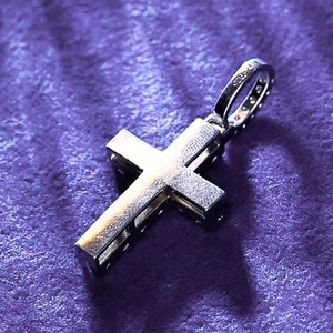 Fine Jewelry Pass Diamond <span class=keywords><strong>Tester</strong></span> Hip Hop D Couleur Moissanite Halo Square Pendentif Croix Homme Avec Argent Sterling 925 GRA - Product Image 2