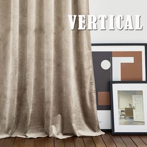 Tenda in tessuto oscurante pronta all'uso <span class=keywords><strong>per</strong></span> <span class=keywords><strong>soggiorno</strong></span> tenda in velluto di flanella dell'hotel drappo decorativo di lusso di qualità - Product Image 3