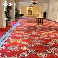 Moquette Axminster à motifs traditionnels 80% laine 20% nylon, tapis mural large pour hall d'hôtel de luxe