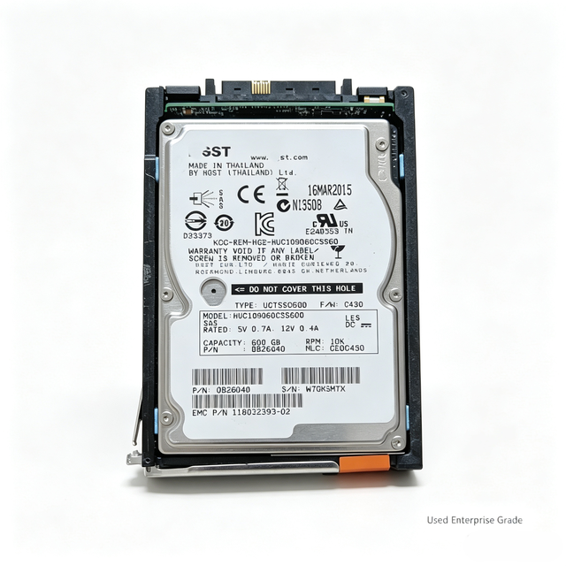 HUC109060CSS600 005049804 2.5 Inch SAS 6Gb s Hard Disk 600GB 10K RPM Full Stability Inspection Original Pulled Unit
