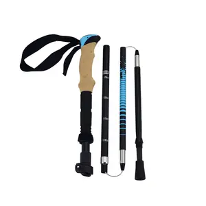 Wholesale Multi Purpose Aluminum Hiking Sticks, Ultra-Light Hiking Sticks Foldable Nordic Walking Sticks
