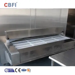China 500 kg/h Eiscreme kryogenes Förderband Gefrierschrank Iqf Tunnel Gefrierschrank