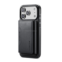 Étui portefeuille magnétique détachable 2-en-1 en cuir rétro avec fentes pour cartes et support antichoc pour iPhone 15 16 17 18 Pro Max