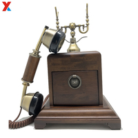 Téléphone antique sans fil de style bureau vintage en bois pour la maison à vendre