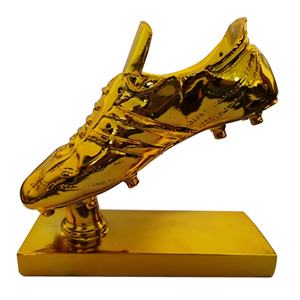 Trophées de football personnalisés de haute qualité en gros, trophées de match de football en résine de luxe, trophée de chaussure dorée - Product Image 4