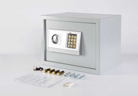 Elektronischer Büro-Tresor mit Schlüsselschloss, Großer Metall-Sicherheitstresor für Zuhause und Büro