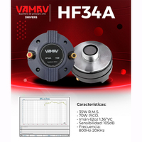 VAMAV HF34A Penjualan Langsung Pabrik Klakson Khusus untuk Driver Suara DJ 2.85 Inch 1.35" VC Ferrite Audio Speaker Stereo Woofer