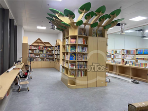 Libreria Contemporanea a Forma di Albero Chiquitos, Arredamento per Area Lettura, Scuola Materna, Scuola, Supermercato, Hotel, Libreria - Product Image 6