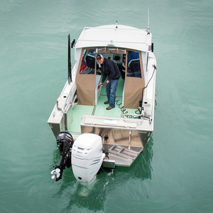 21ft NEW Hard Top Welded Aluminum Saltwater Fishing Boat With Engine - Product Image 1