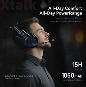 Auriculares Inalámbricos con Micrófono de Comunicación de Doble Oreja SYNCO Xtalk <span class=keywords><strong>Master</strong></span> 2D XM4, Intercomunicador para Cine, Estudio en Vivo y Escenario - Product Image 2