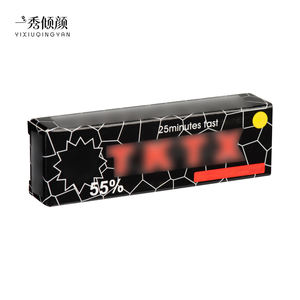 Tinta de Tatuaje en Tubo de Aluminio Negro Craquelado de 10 ml, 55% Blanca para Crema, para Estudios Profesionales de Maquillaje Permanente de Cejas y Labios - Product Image 2