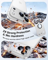 Protection d'objectif d'appareil photo pour iPhone 18 Pro Max, dureté 9H, alliage d'aluminium métallique, forte adsorption, compatible avec les coques