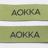 OEKO-TEX de luxe tissé étiquette fermeture éclair curseur découpe personnalisé tissé fermeture éclair extracteur pour vêtements