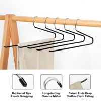 Cintres métalliques peu encombrants à extrémités ouvertes avec embouts antidérapants en caoutchouc, tolérance de précision pour jeans, usage domestique, provenance CN