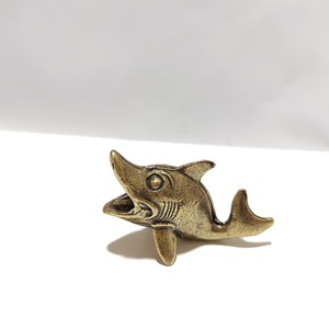 Esculturas de Latón de Delfines, Tiburones y Ballenas, Estilo Antiguo, Bronce Envejecido, Decoración, Artesanía (1 Pieza) - Product Image 5