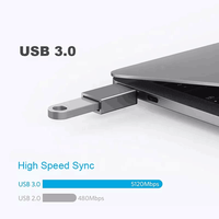 OTG 3.0 Adaptor USB C Ke USB A, Konverter Jantan USB C Ke USB A