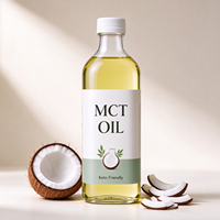 Huile de Triglycérides de Haute Qualité et Pureté, Huile de Coco Liquide, Huile MCT C8, Triglycérides à Chaîne Moyenne