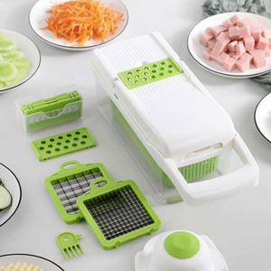 Professional Mandoline Dice Slicer Handheld Commercial Industrial Stainless Steel <b>Vegetable</b> Fruit <b>Chopper</b> 12 1 Onion PP - Product Image 2