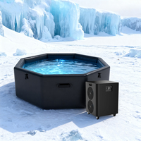 ICEMEND Refroidisseur de bain de glace haute performance Support combiné Baignoire plongeante froide gonflable Refroidisseur d'opération en un clic
