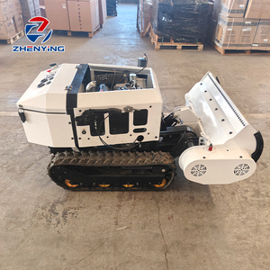 Tondeuse robot intelligente ZY800 à fléaux, hybride essence-électrique, largeur de coupe 100 cm, débroussailleuse sur chenilles pour pentes, moteur bicylindre diesel ZY800 - Product Image 1