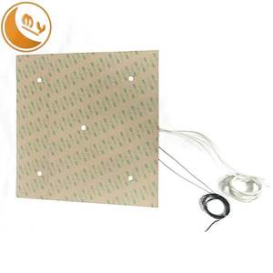 Calefator elétrico 300*300mm da almofada de aquecimento da superfície do <span class=keywords><strong>silicone</strong></span> flexível/400*400mm/600*600mm de borracha do <span class=keywords><strong>silicone</strong></span> para a impressora 3D - Product Image 2