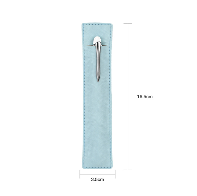Hot Sale PU Leather Pen case Customized Advertising Stationery Pen Sleeves