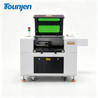 Machine de découpe et de gravure laser CO2 Tounjen 6040 haute précision avec refroidissement par eau, CNC USB/Wi-Fi Ruida pour contreplaqué, acrylique, bois, plastique