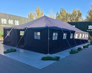 Tente familiale en toile, type maison, quatre saisons, une chambre, type tube, pour le camping, avec une imperméabilité supérieure à 3000 mm - Product Image 3