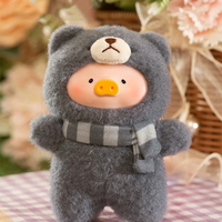 Vente en gros de figurines de collection authentiques 52TOYS Blind Box LuLu the Piggy V2 Joyful Time Series, pendentif en peluche, jouet pour enfant