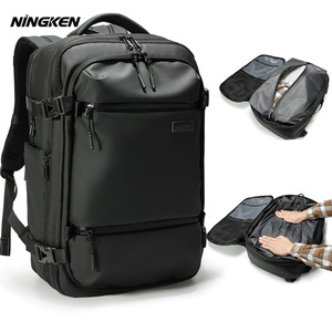 Unisex Multi-Functional Travel Computer <b>Backpack</b> Oxford Polyester 36-<b>55L</b> Capacity Release Air Bag Zipper Closure Waterproof - Product Image 1