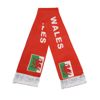 Nouveau produit Pays de Galles Écharpes caractéristiques pour fan et suiveur Club Drapeau Écharpes personnalisées