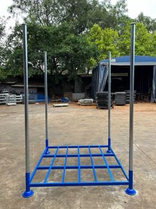 Étagère d'entrepôt robuste en métal, étagère de stockage multifonctionnelle, étagère en acier personnalisée, étagère empilable, étagère à emboîtement - Product Image 3