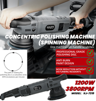 Polisseuse électrique rotative sans fil portable professionnelle Karjoys KJ-7319 1200W, qualité industrielle, pour le polissage des métaux et le detailing du bois