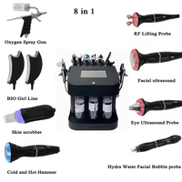 11-en-1 Hydra Bubble Facial Care Machine EU 11-en-1 Équipement de beauté pour raffermir la microdermabrasion Jet d'oxygène Peeling Spa Face