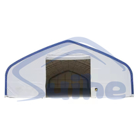 Abri de stockage industriel portable à double charpente en PVC, modèle 508023DP