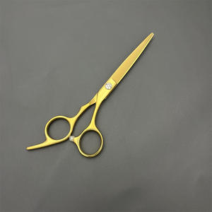 Tijeras de Peluquería Profesionales Doradas de 6 Pulgadas para Diestros, para Uso en Salones de Belleza, Tipo de Cuchilla Estándar - Product Image 1