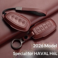 Untuk Casing Kunci Haval Versi Dasar, Versi Mewah, dan Versi Premium, Pelindung Kulit Asli dengan Gesper untuk Mobil Baru