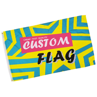 Drapeau de football personnalisé 3x5 pieds, double couture, polyester imperméable, impression numérique de luxe, décorations extérieures/intérieures