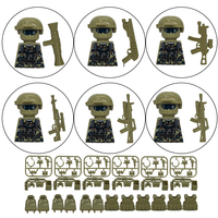 Lot de mini-armes en gros, figurines de soldats, fusils, armes à assembler, accessoires militaires, ensemble de blocs de construction pour enfants