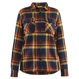 BLAKLADER - 321811685986XXXL Camisa de franela para mujer Rojo/Azul marino oscuro-EAN 7330509907726 CAMISAS DE TRABAJO - Product Image 1