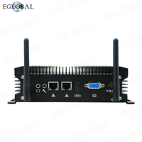 Ordinateur industriel sans ventilateur EGLOBAL, Intel Core i5-8257U, 2*DDR4, SSD MSATA, Win10, 2*HD, 8*USB, 2*RJ45 Giga LAN, Mini ordinateur portable Linux