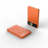 Batterie externe magnétique 3-en-1 personnalisable avec logo, 5000/10000 mAh, pour téléphone, montre et écouteurs, portable, semi-solide