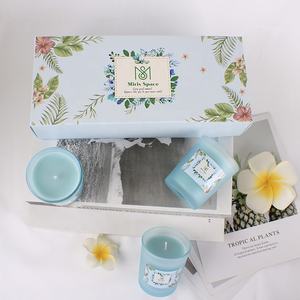 Caja de regalo envuelta literaria personalizada, conjunto de vidrio de lujo, <span class=keywords><strong>velas</strong></span> perfumadas, caja de regalo, decoración de vacaciones de Año Nuevo CN;ANH - Product Image 3