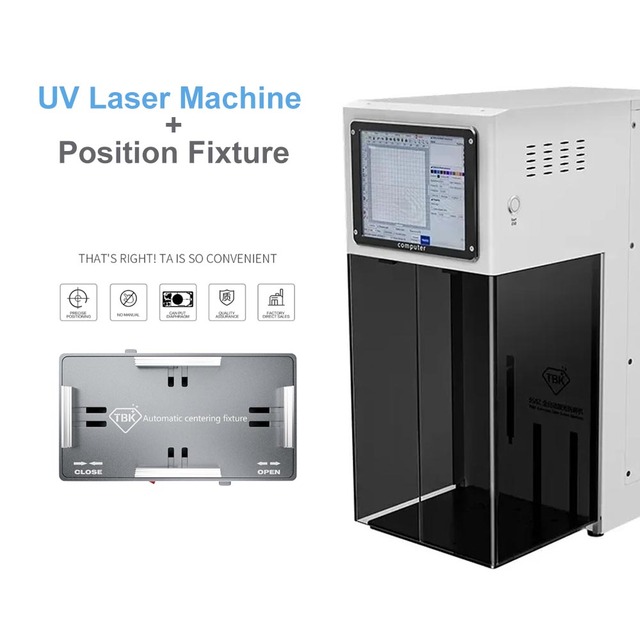 TBK 958Z UV Laser Machine for iPhone 15plus 15 Pro Max Screen Glue Remover 14 13 12 11 LCD Frame / Back Cover Separating Machine