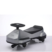 Auto Elettrica a Dondolo per Bambini 12V con Ruote Silenziose e Luci LED, per 3-7 Anni