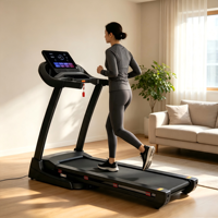 Mesin Treadmill Lari OEM dan ODM Terlaris, Kemiringan Otomatis 15%, Peralatan Olahraga untuk Penggunaan di Rumah