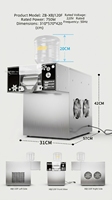 Machine à glace commerciale en flocons d'argent, capacité de 120 kg/jour, pour la restauration et les cafés